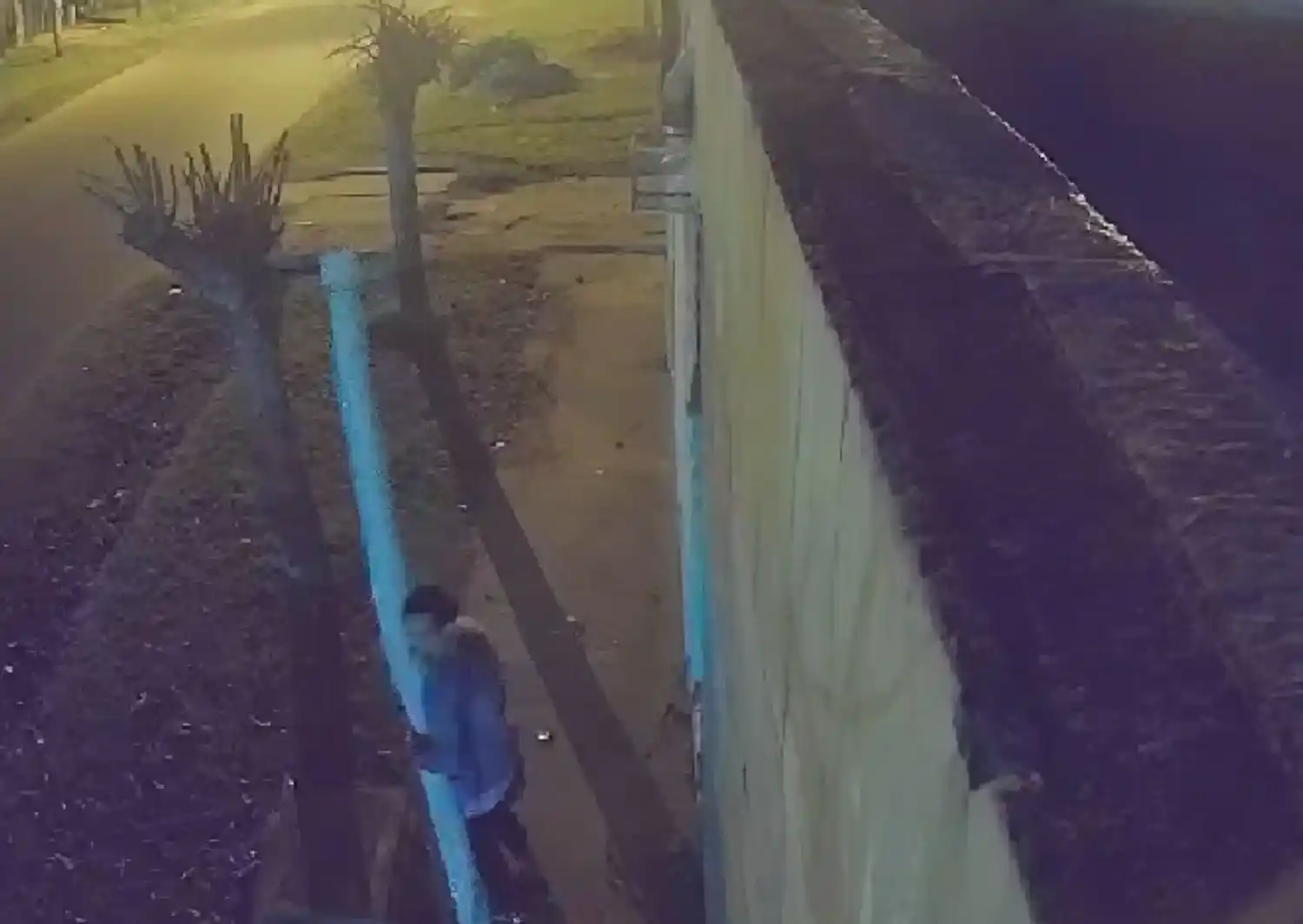 Robo de caño de desagüe