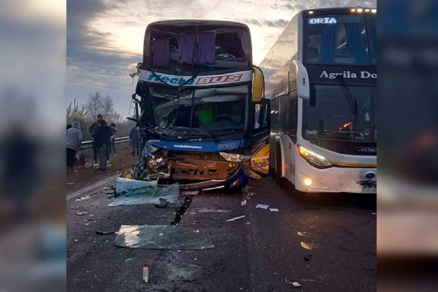 Choque múltiple en el puente Zárate - Brazo Largo