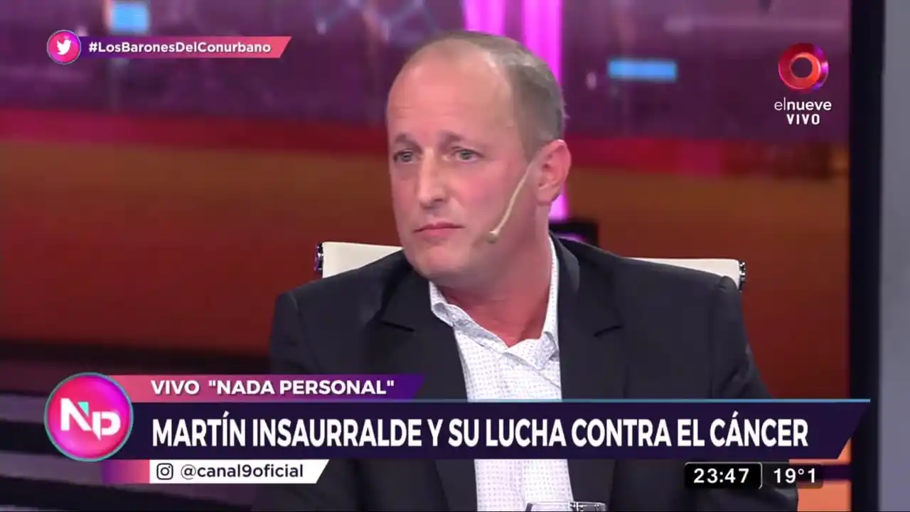 Insaurralde reapareció en TV y recordó su lucha contra el cáncer: "Es algo que me cambió la vida"