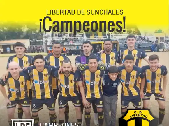 Libertad de Sunchales gritó campeón del Apertura 2025 de la Liga Rafaelina