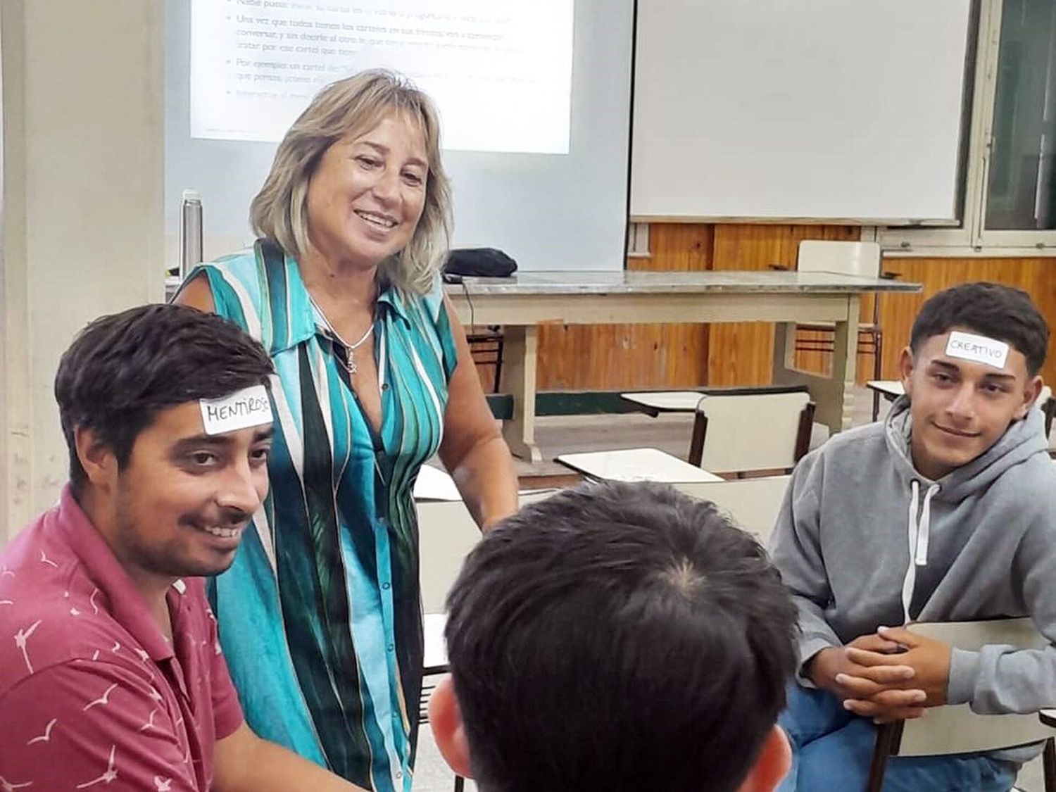 Curso. Los alumnos en la sede Quequén