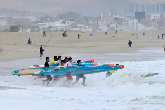 Coletta y Rondinara cerca del podio en el SUP Race Panamericano