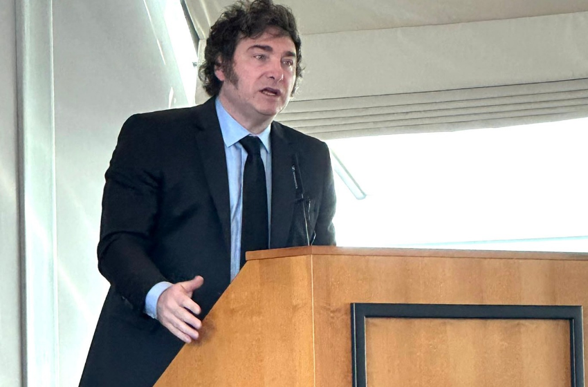 Durante su discurso al recibir el Premio, Milei cargó contra la oposición.