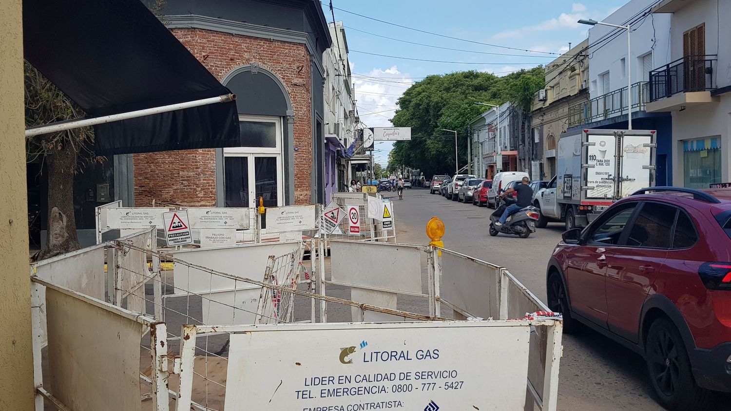 Sigue la obra de gas en 25 de Mayo y Ayacucho: estiman que tienen "para un mes más"