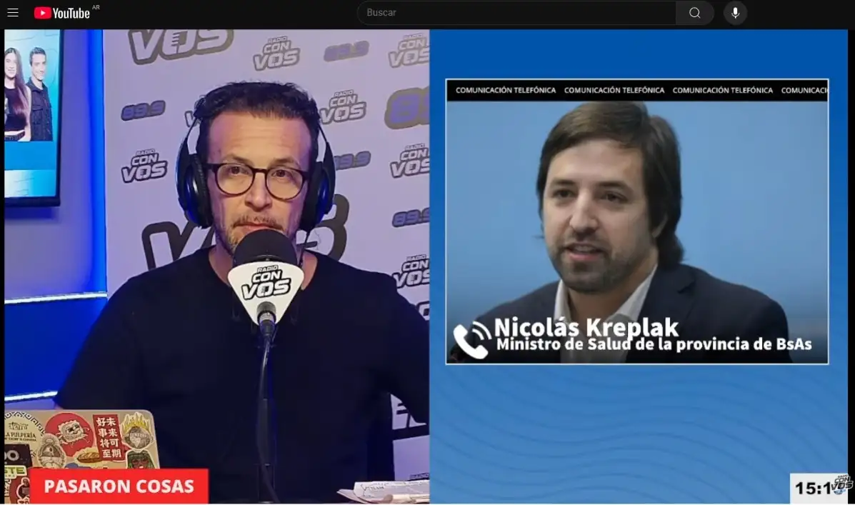 El ministro de Salud Bonaerense en diálogo con Alejandro Bercovich.