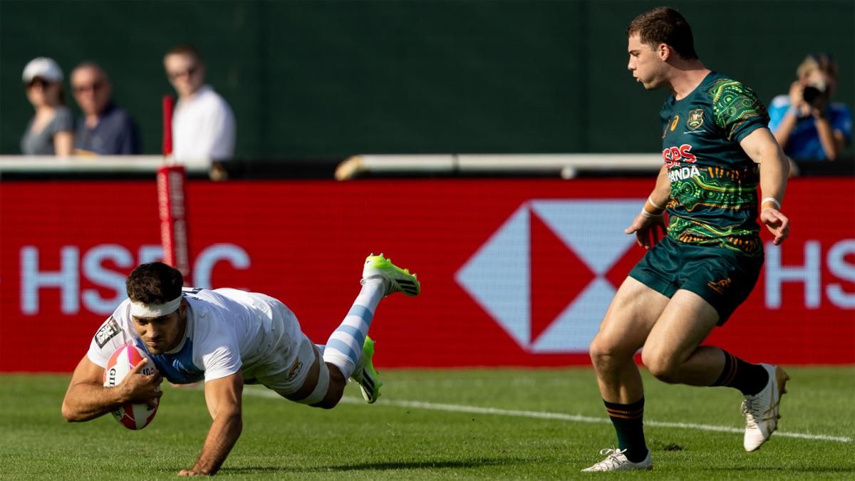 Los Pumas comenzaron con buen pie en el Seven de Dubai | Foto: X @LosPumas7arg