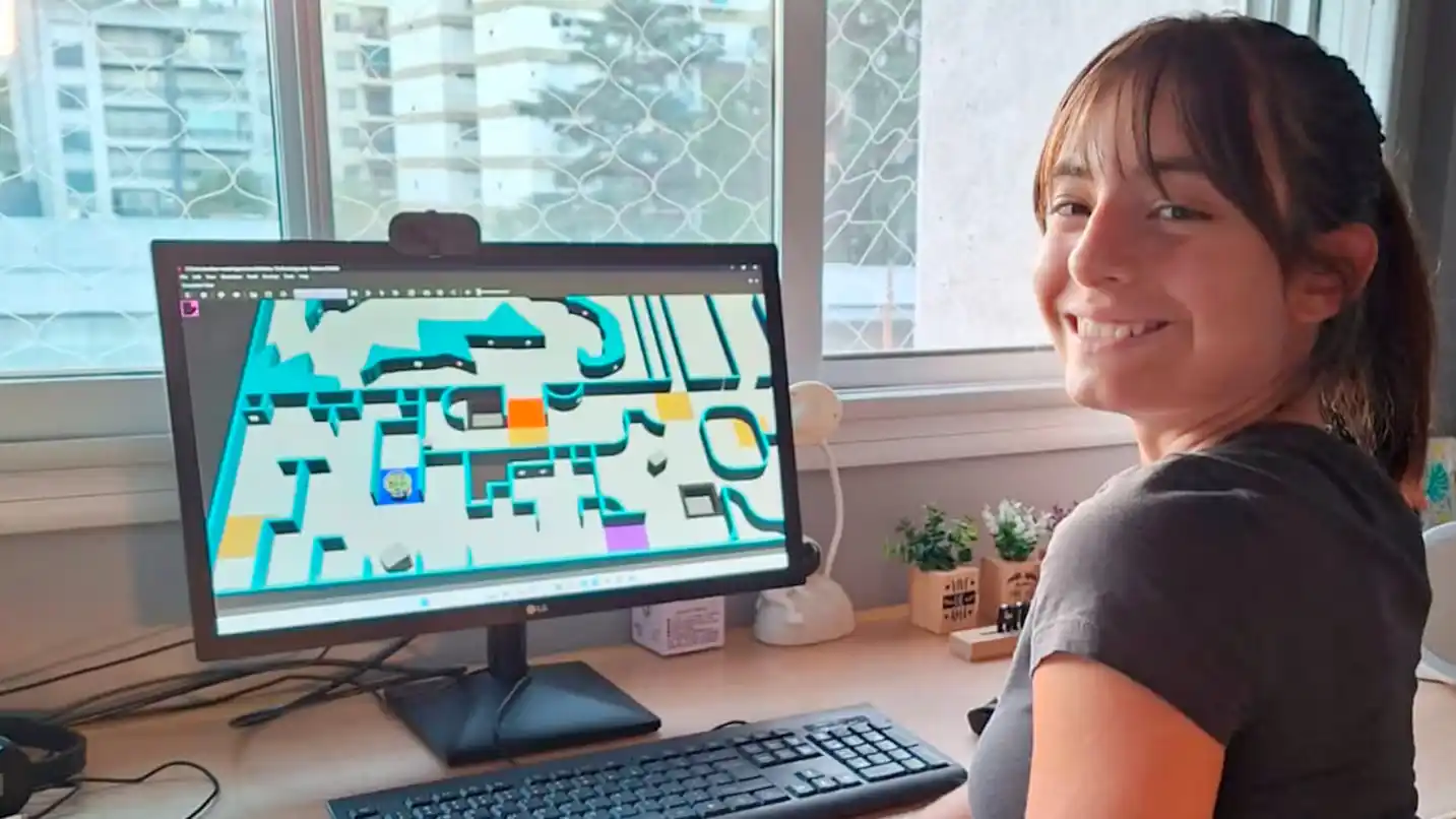 Tiene 16 años y representará a la Argentina en el Mundial de Robótica de Corea del Sur. (Foto: Gentileza Agustina Berardo)