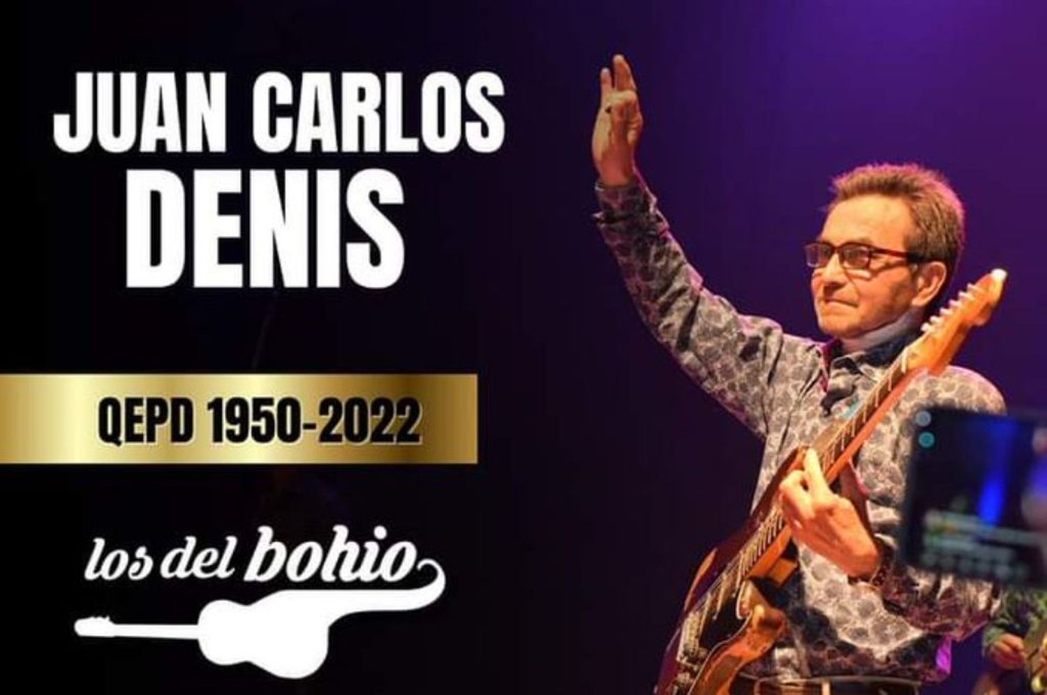 Murió Juan Carlos Denis, cantante de Los del Bohío