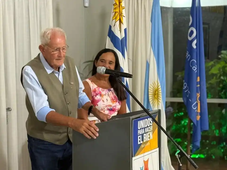 Lorenzo Pérez, responsable del área ambiental del Rotary Club Venado Tuerto. Foto: Gentileza