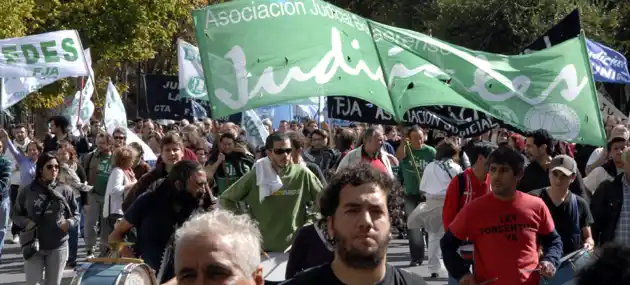 Tercer día de paro de los judiciales bonaerenses 