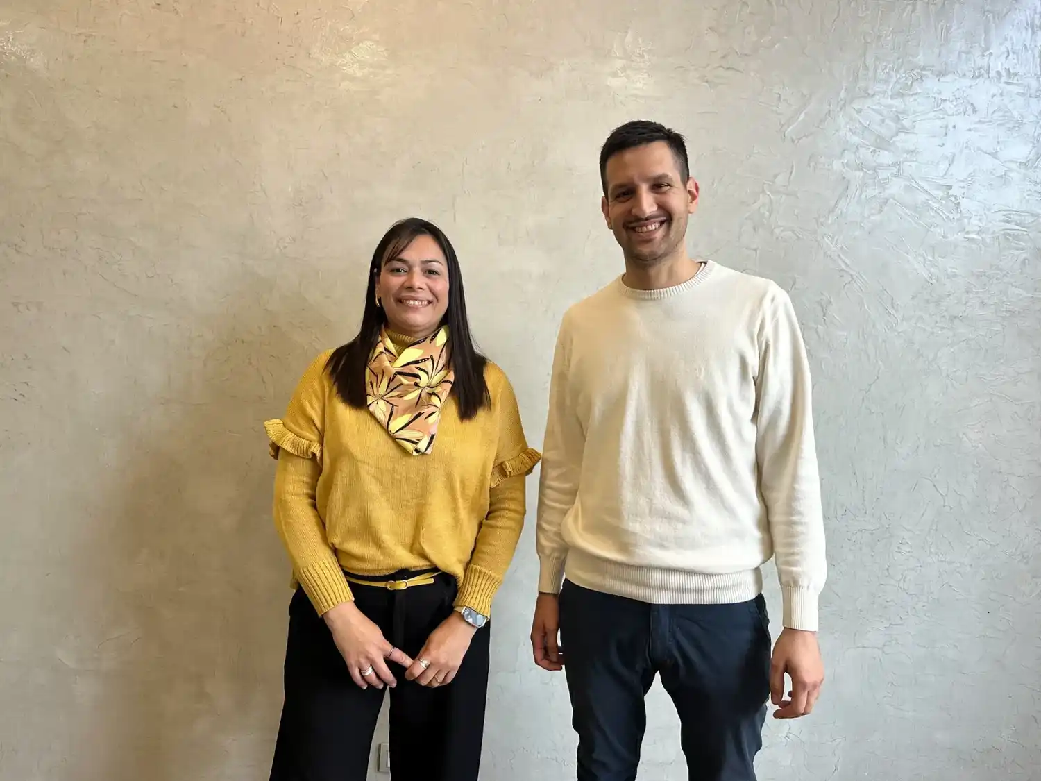Angelina Pascual y Facundo Rebasti, las nuevas autoridades partidarias.