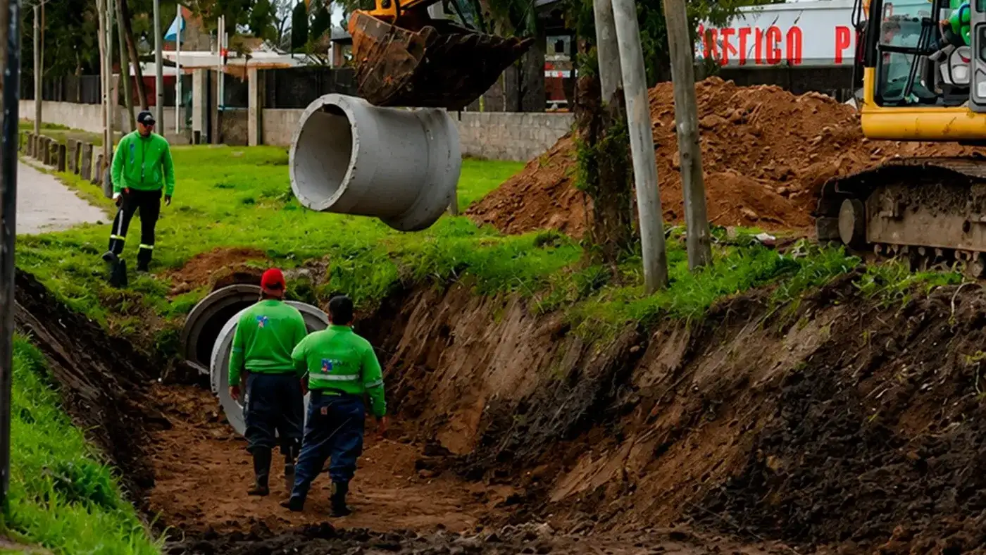 Pilar refuerza obras hidráulicas en Ruta 8 ante alerta por El Niño