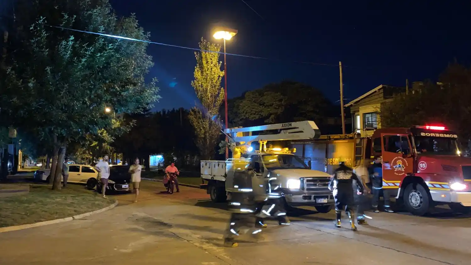Susto: ardieron los cables y se cortó la luz