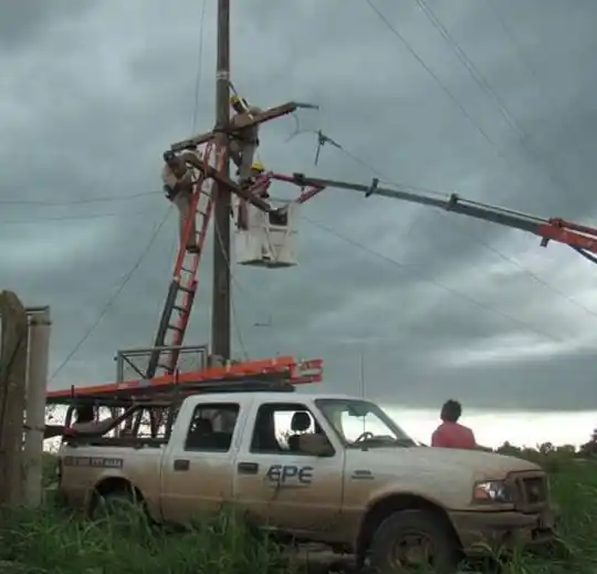 La ciudad de Recreo está sin energía eléctrica