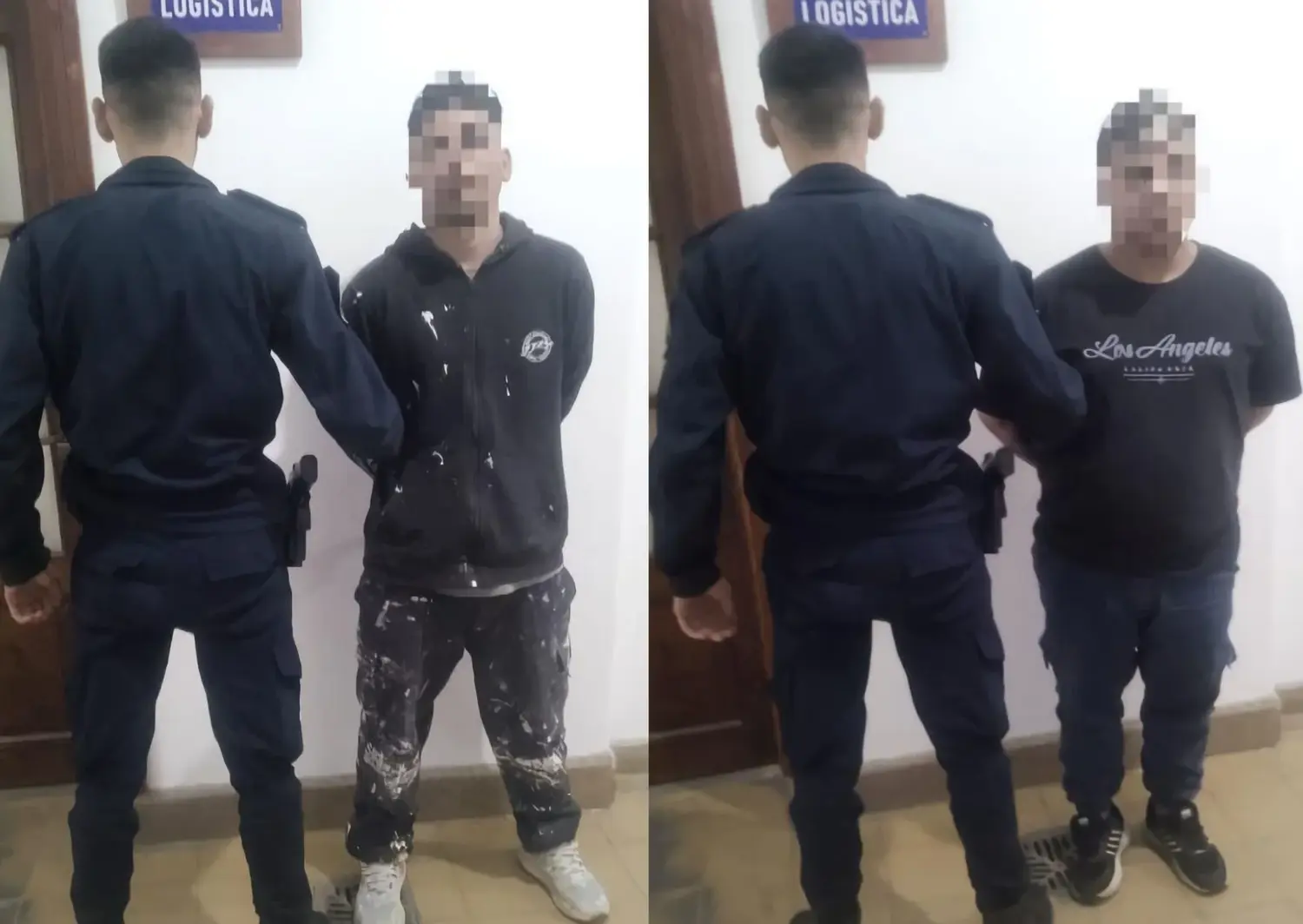 Los ladrones fueron trasladados a la Comisaría.