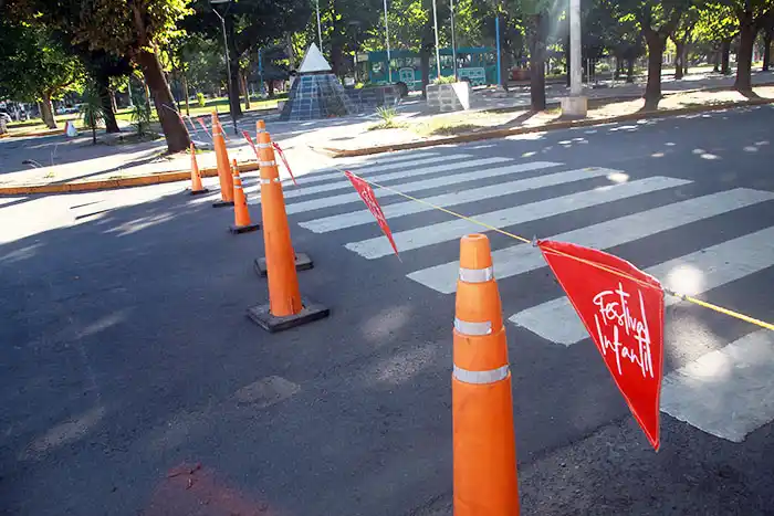 Plaza Rocha: casi todo el mes cerrada al tránsito vehicular