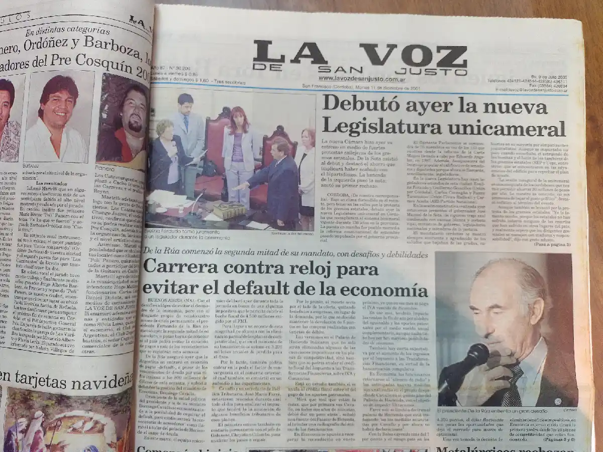 El año en que el recorte llegó al poder: 20 años de la asunción de los primeros legisladores de la Unicameral