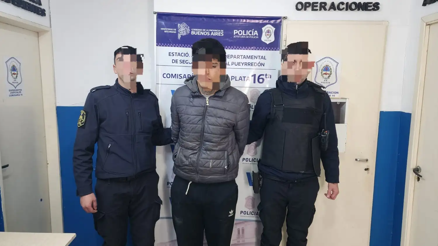 El aprehendido de 22 años fue trasladado a la Unidad Penal N° 44 de Batán.