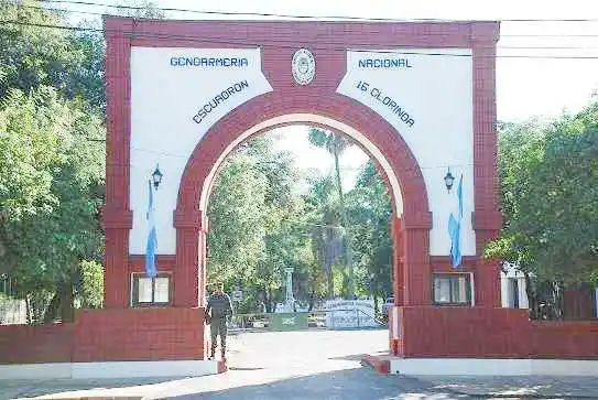 Insfrán en el acto por el aniversario 
de Gendarmería en Clorinda