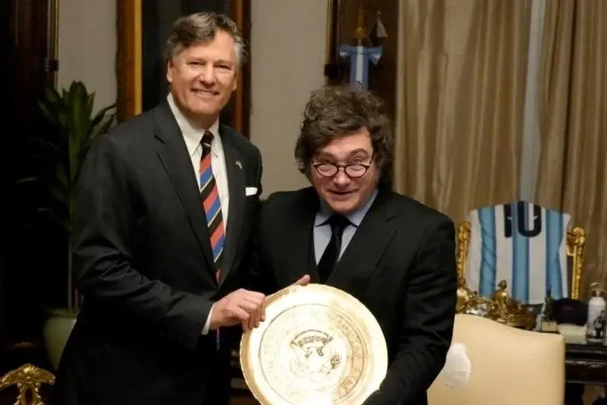 Javier Milei recibió a Christopher Landau en la Casa Rosada para fortalecer la agenda de inversiones y seguridad