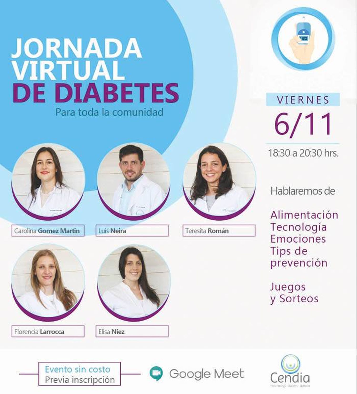 Noviembre Mes de la Diabetes Jornada Virtual de Diabetes 