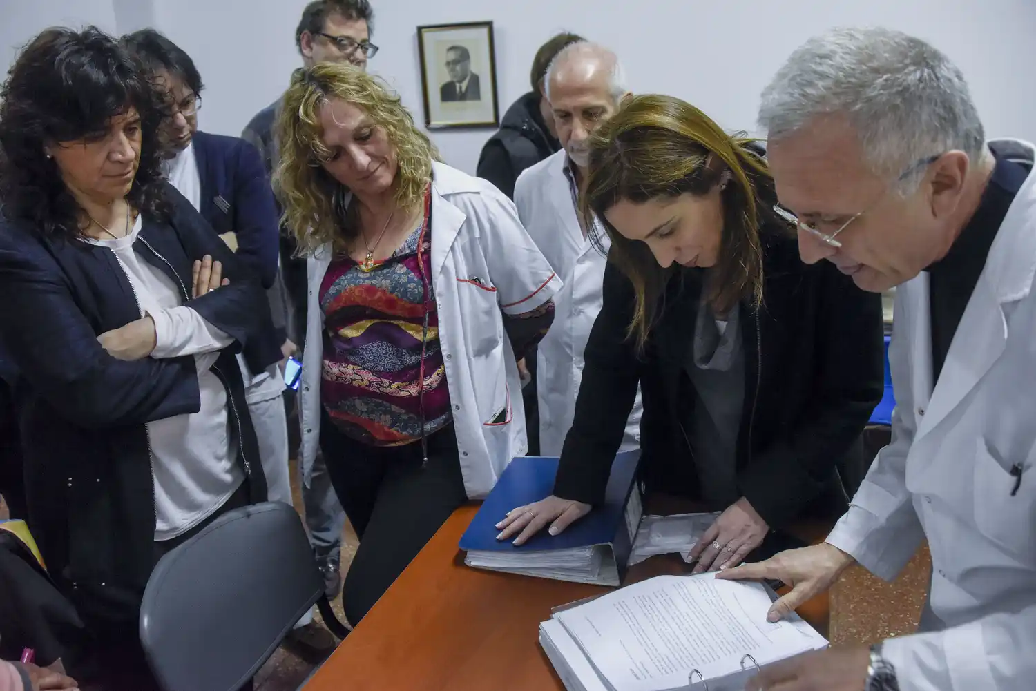 Vidal visitó el Hopital Eva Perón de San Martín