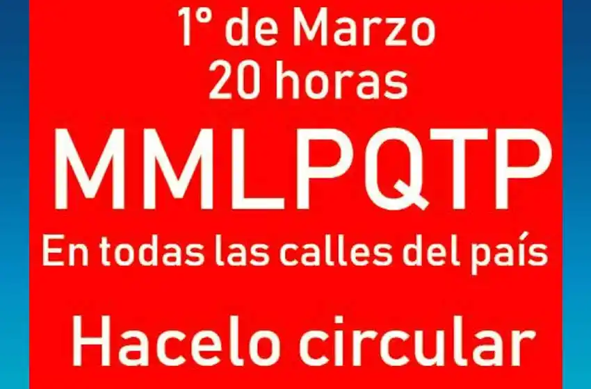 MMLPQT: convocan en redes a cantar contra Macri esta noche