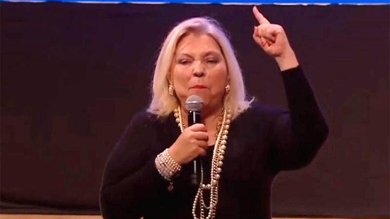 Internaron a Elisa Carrió por una descompensación