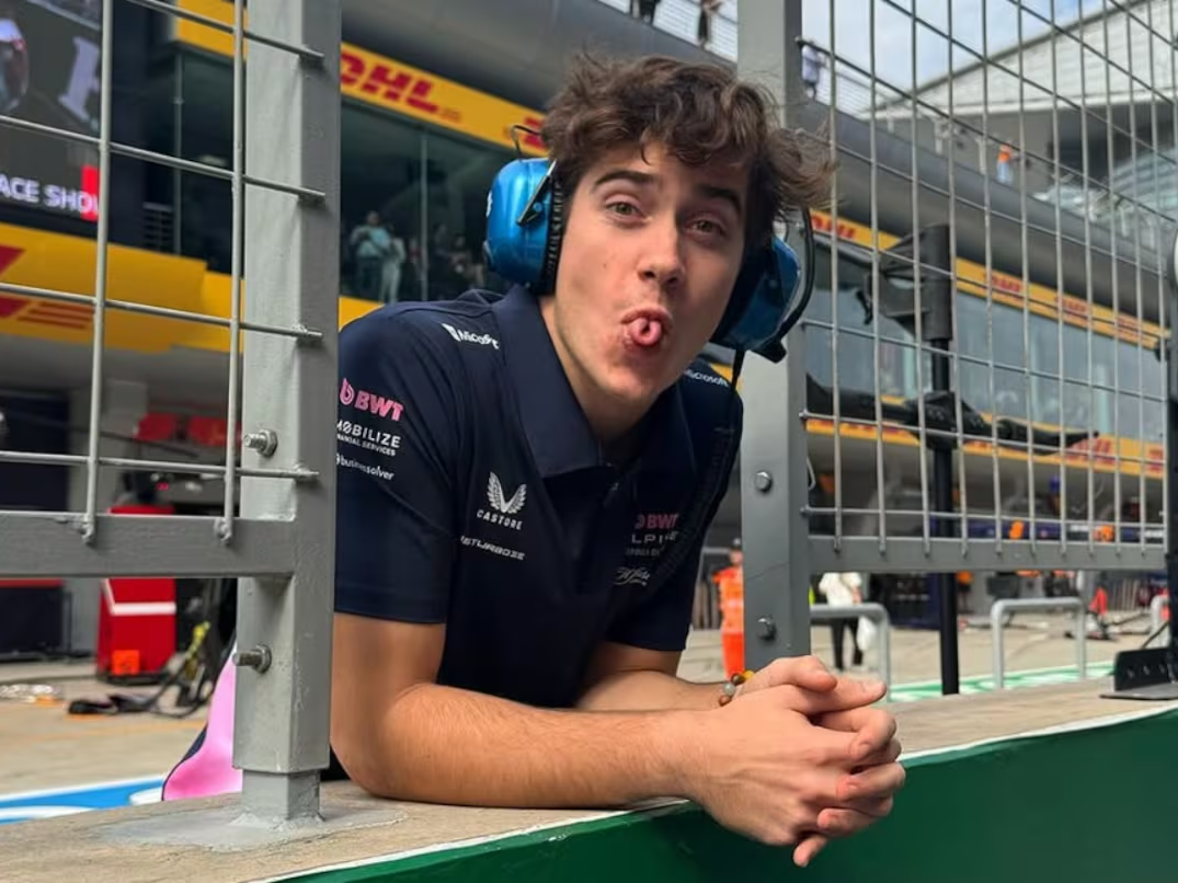 Colapinto volverá al equipo como reserva el 18-4 en el GP de Arabia Saudita.Foto: francolapinto/IG