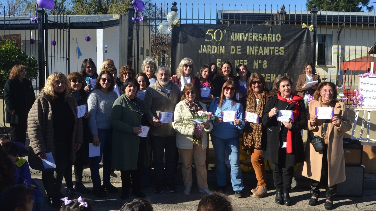 Emotivo festejo por los 50 años del Jardín de Infantes de la Escuela N° 8