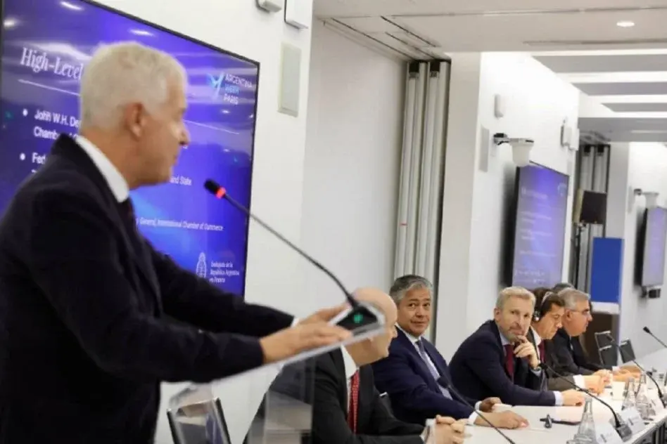 Frigerio presentó el potencial exportador de Entre Ríos ante la Cámara de Comercio Internacional