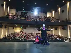 Úrsula en el escenario del Incaa