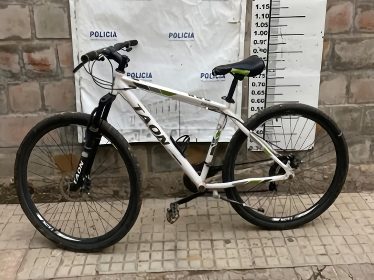 La bicicleta estaba abandonada en 9 de Julio y Depietri.