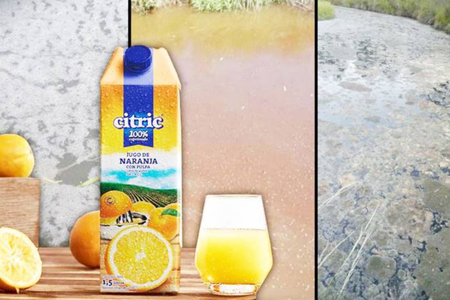 Fábrica de jugos acusada por contaminación de un arroyo de Entre Ríos