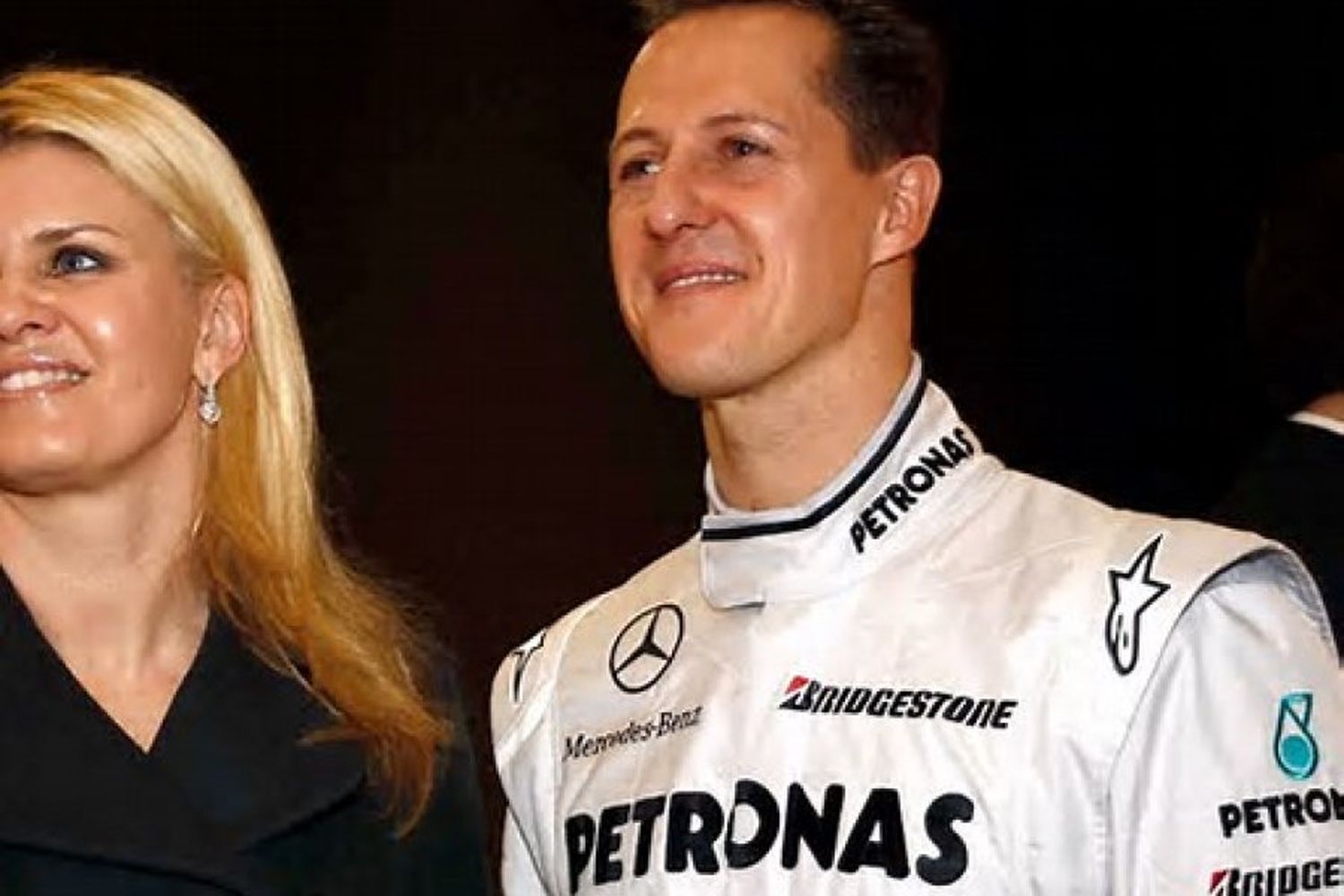 Corina junto a su esposo Michael Schumacher (AP)