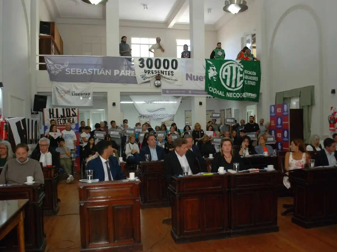 Presencia. Gremios y sindicatos volvieron a decir presentes en el Concejo.