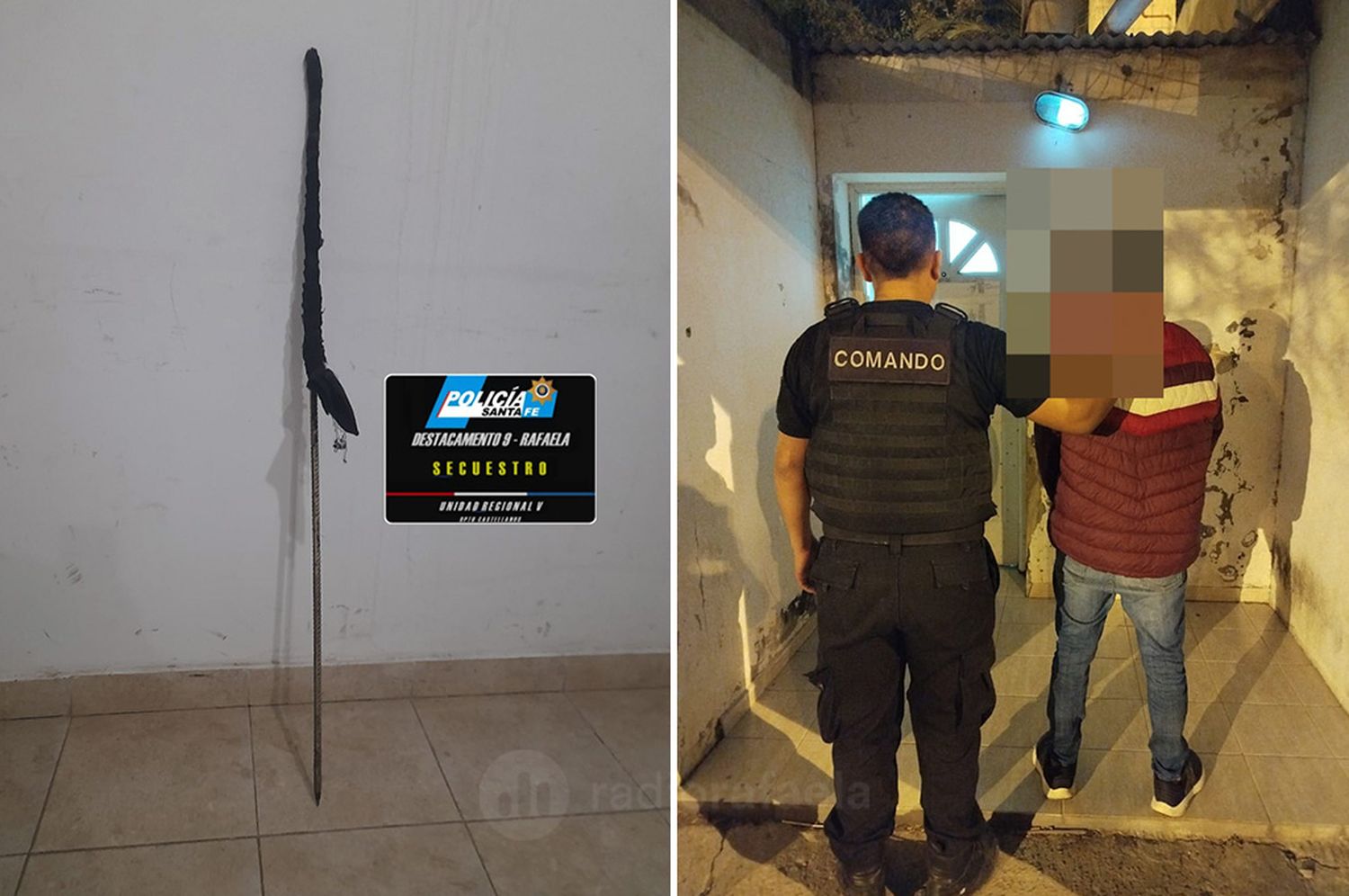 Violento episodio: con un "hierro" en la mano amenazó a un hombre y terminó detenido