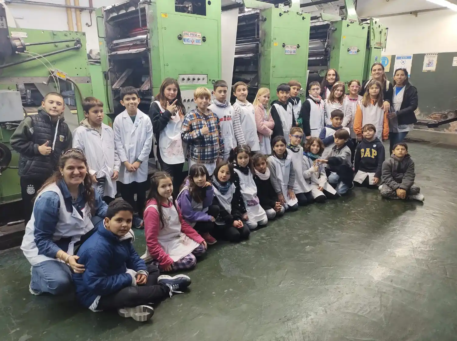 Visita de alumnos de la Escuela 11 de Claromecó