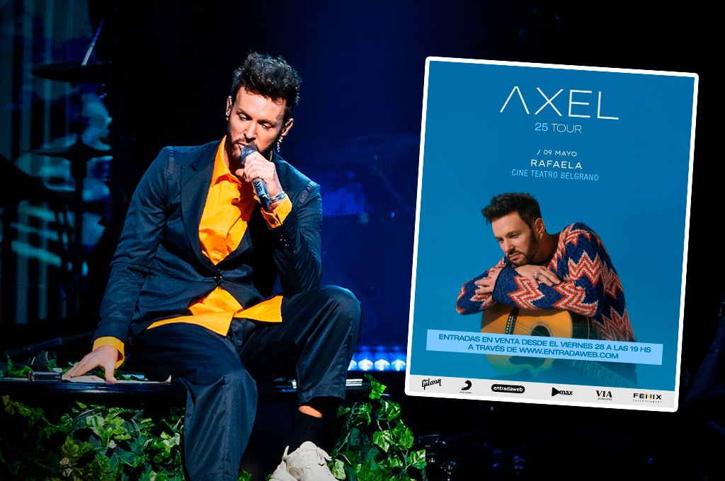 Axel se presentará en Rafaela en el marco de su gira nacional 2025: ¿cuándo y cómo comprar entradas?