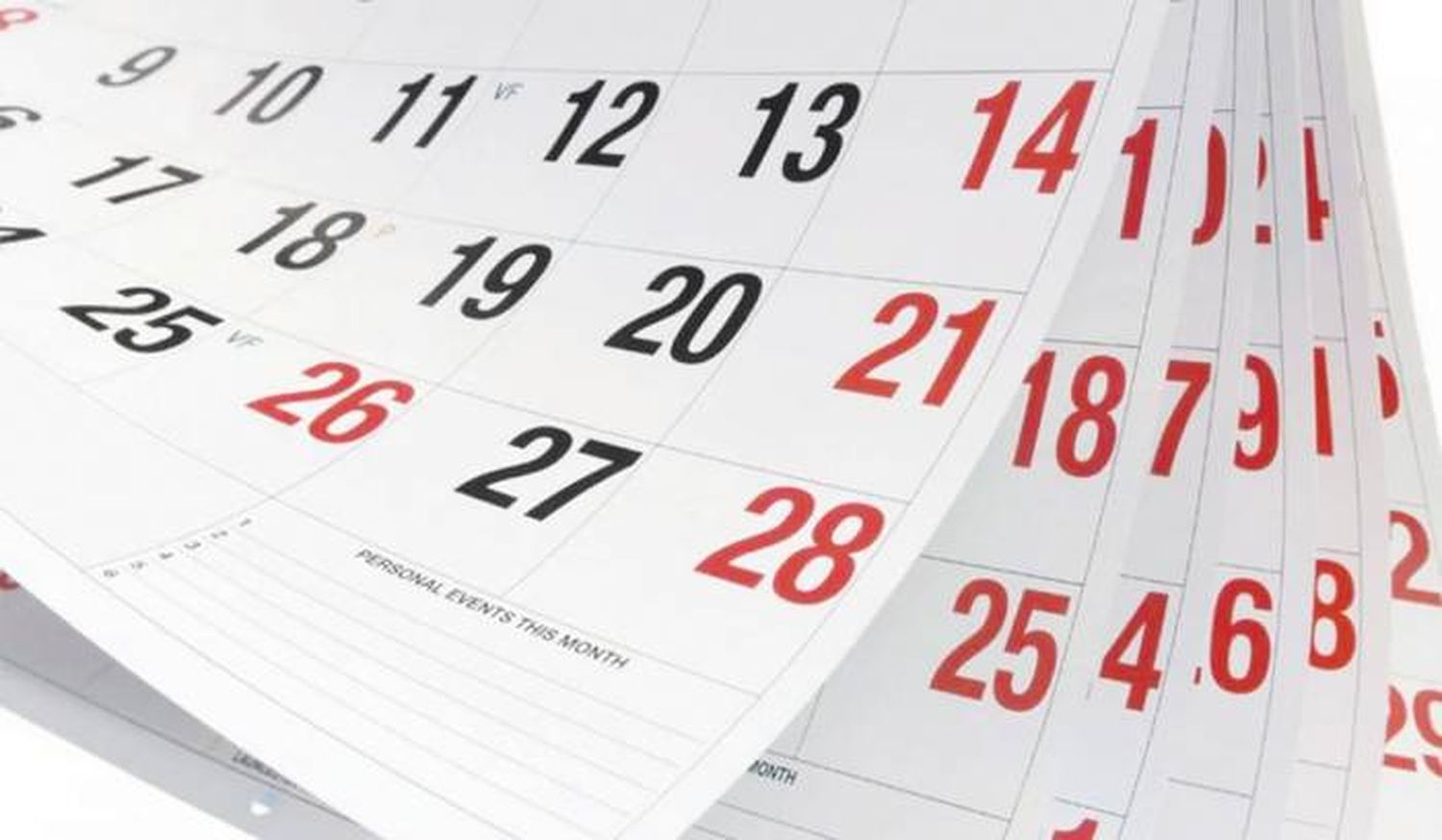 Feriados: calendario para el 2021