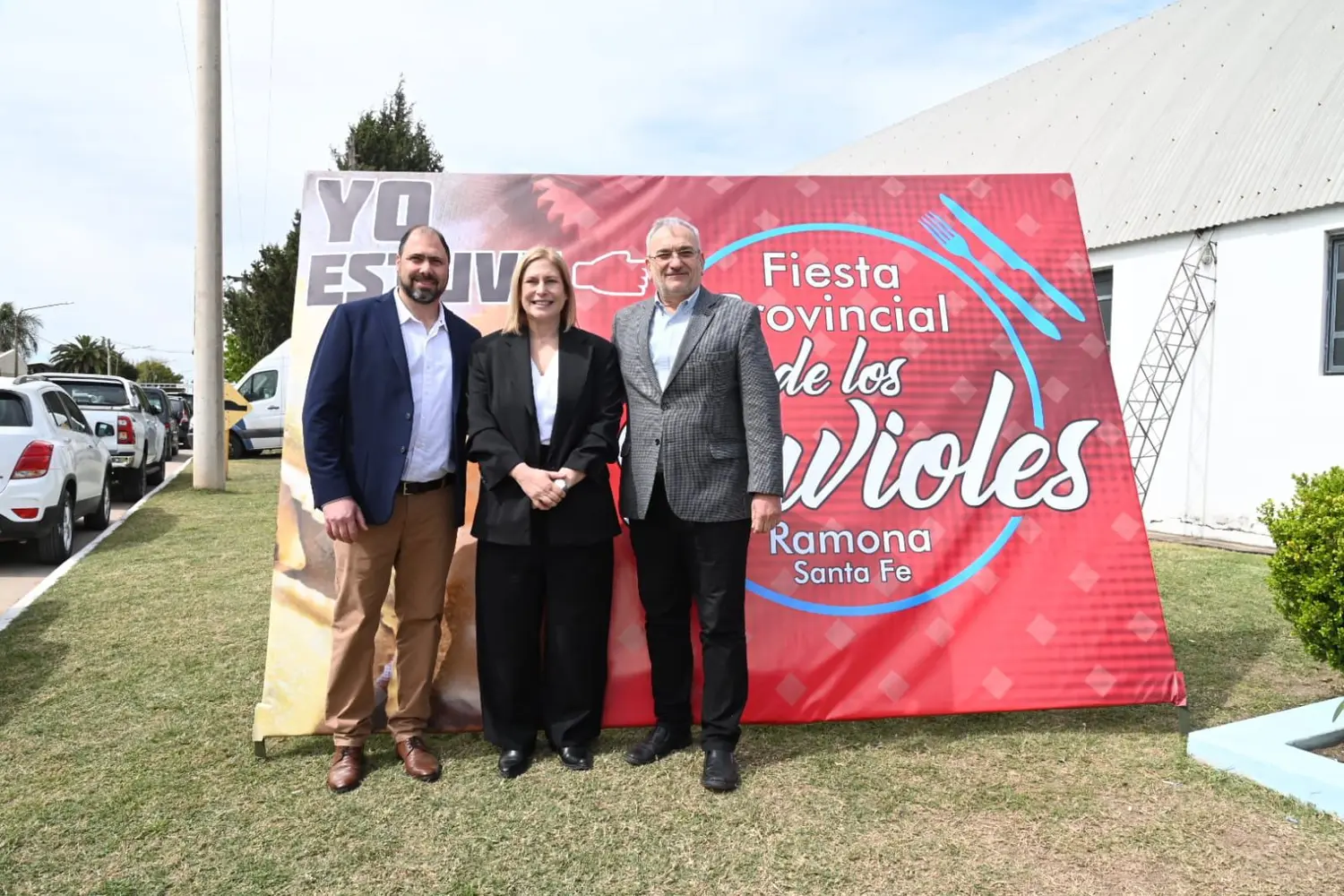 El presidente comunal de Ramona, la vicegobernadora Gisela Scaglia y el senador Alcides Calvo, encabezaron el evento