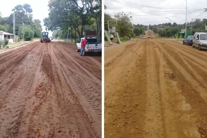 El municipio trabaja en la recuperación de las  calles de ripio 