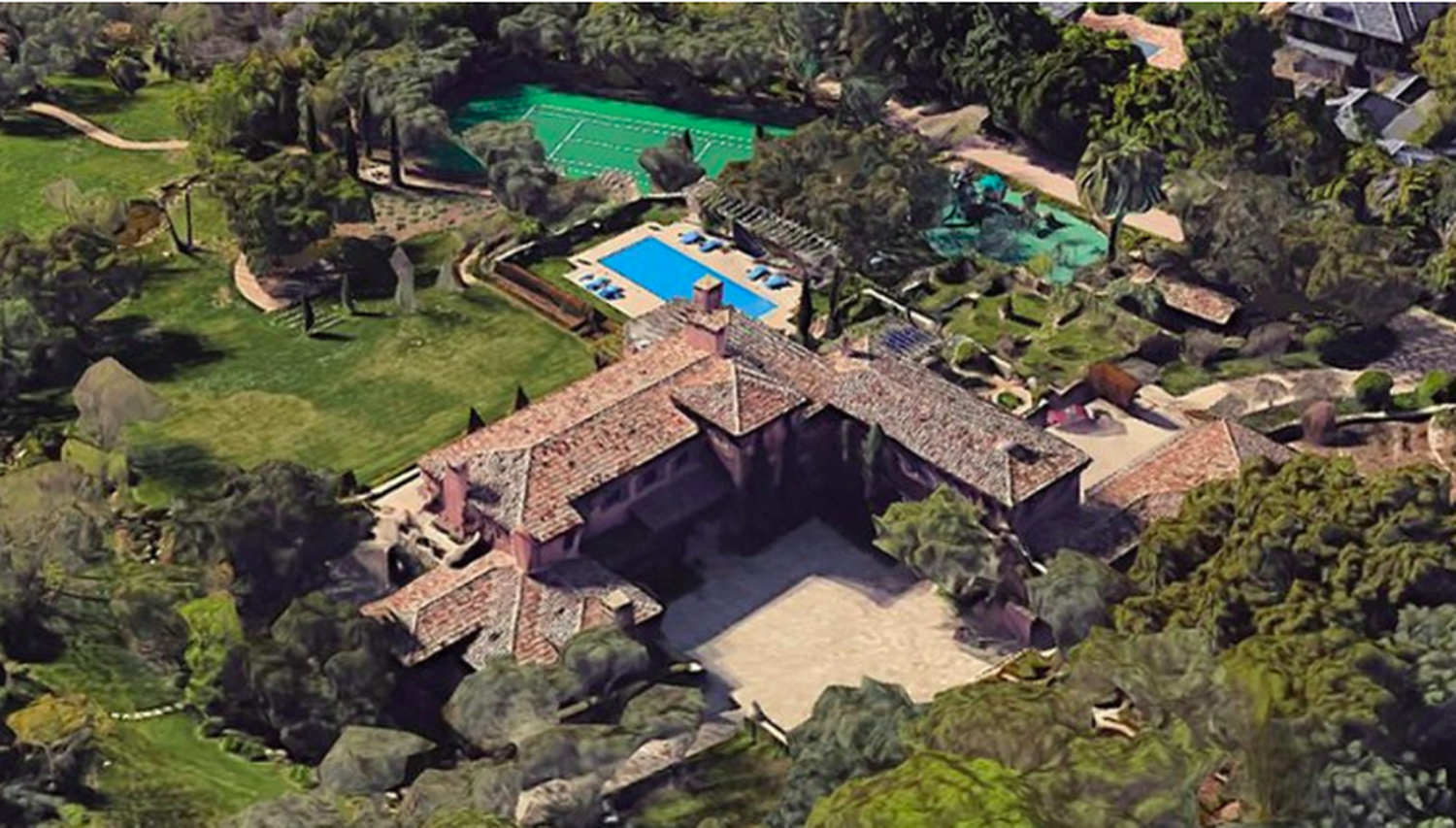 Mucho verdedor al rededor de la nueva casa de Meghan y Harry. Foto LV