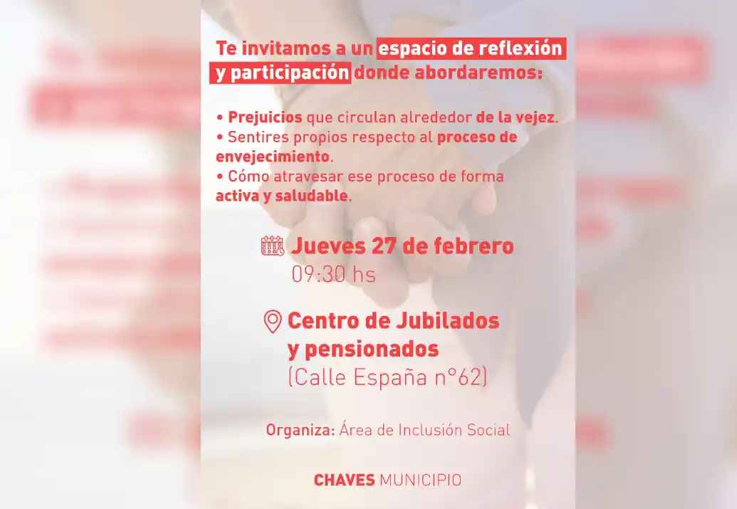 Chaves: El municipio lanza un ciclo de charlas y talleres sobre inclusión social