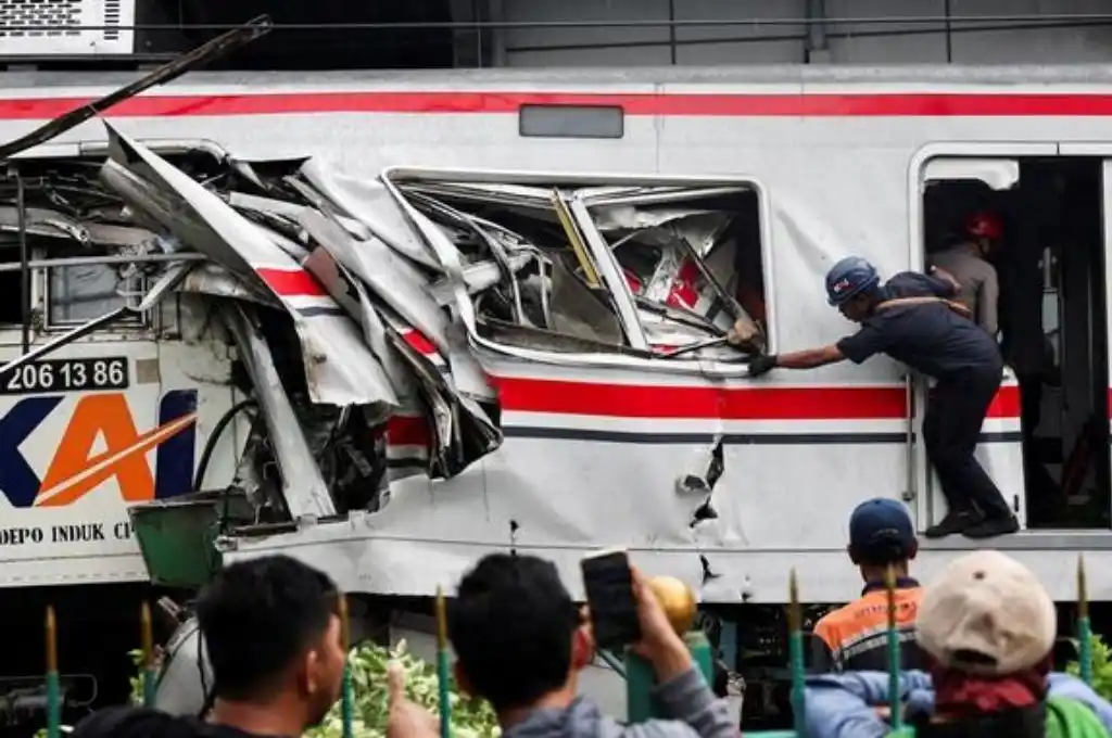 Trágico choque de trenes