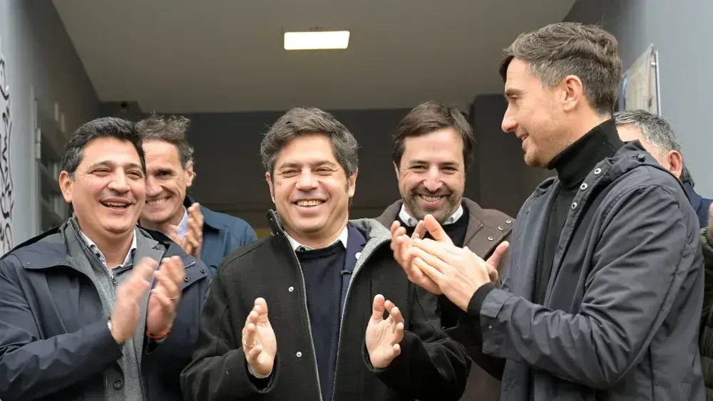 El gobernador Axel Kicillof en Morón.