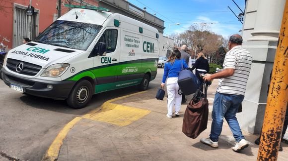 Una  mujer se descompensó en el Banco Nación y fue trasladada al Hospital