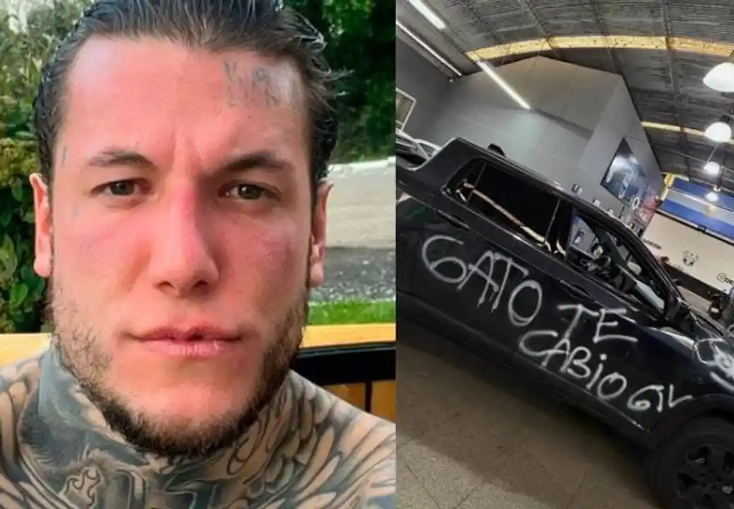 Las pintadas, claramente a favor de Wanda Nara.