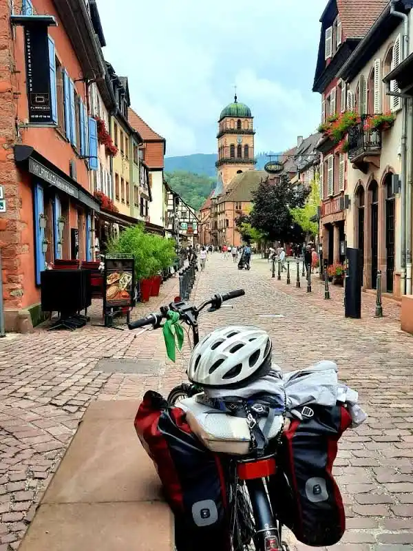 Viaje en bicicleta en Alsacia, Francia, 2022-