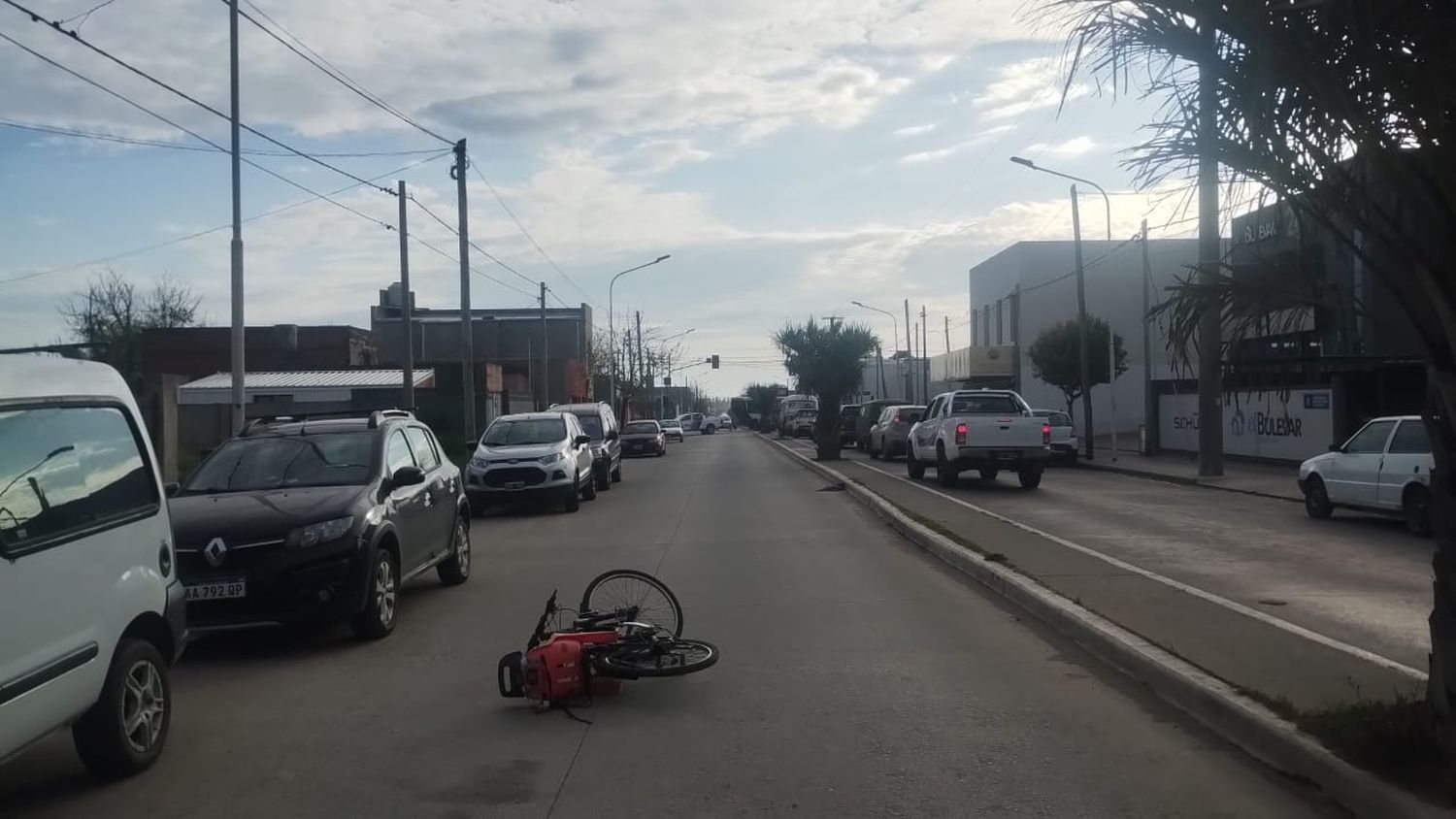 Una ciclista fue hospitalizada tras un accidente en Argerich